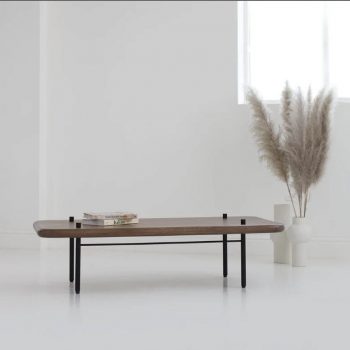 Japandi style iron coffee table