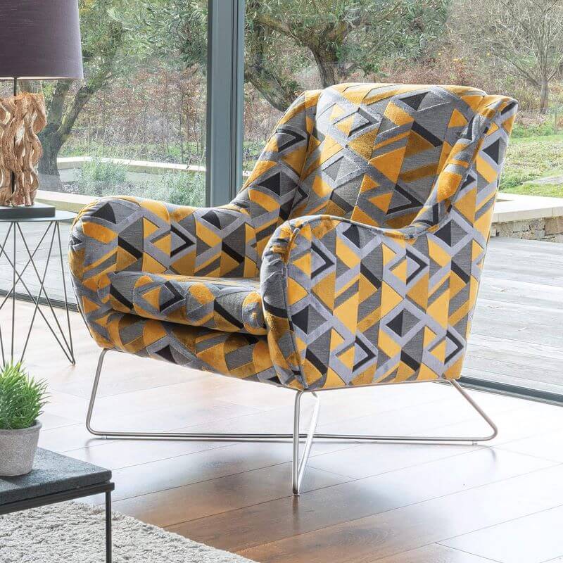 Patterned Accent Chair