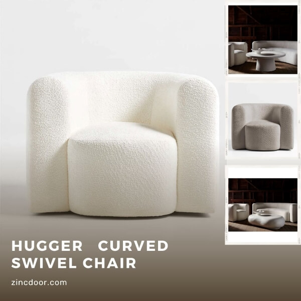 Hugger Curved Swivel Chair