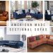 American made sectional sofa