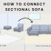 How to connect and separate sectional sofa