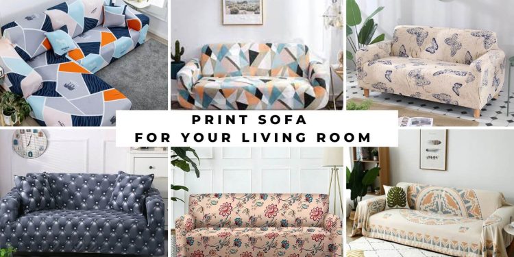 Print sofa for your living room