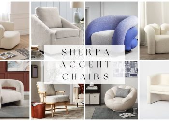 Sherpa accent chairs