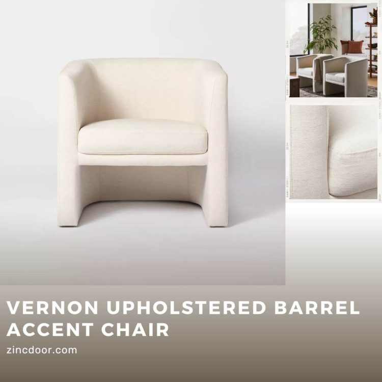 Vernon Upholstered Barrel Accent Chair